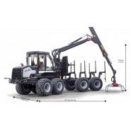 5F GT - Grue forestière compacte Logset - 12 tonnes, moteur économique, terrain accidenté_0