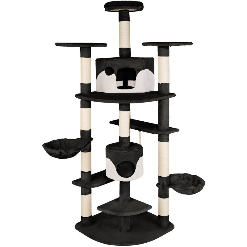 Arbre A Chat 1 Cm Fippi Griffoir D Angle Avec Corde De Jeu 2 Hamacs Blanc Noir Comparer Les Prix De Arbre A Chat 1 Cm Fippi Griffoir D Angle Avec Corde