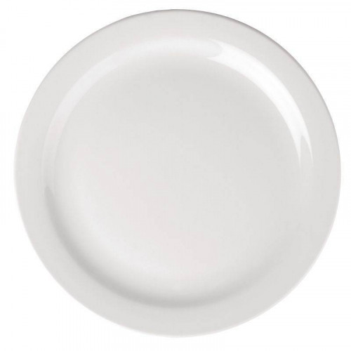 ASSIETTES À BORD ÉTROIT EN PORCELAINE ATHENA Ø 226 MM - LOT DE 12