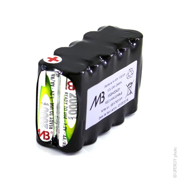 BATTERIE NIMH 10X AA MB 10S1P ST2 12V 2000MAH T2_0