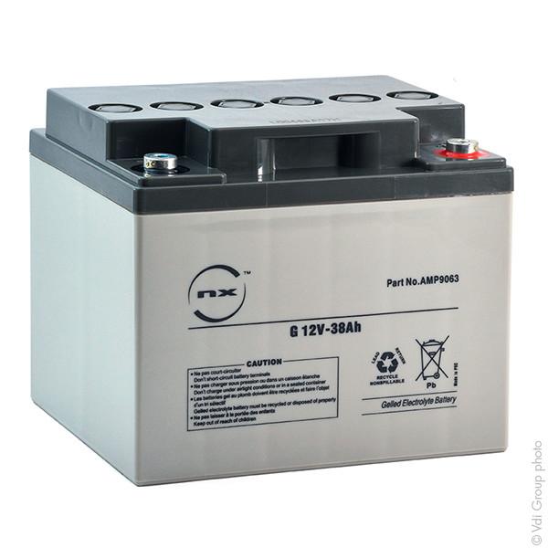 BATTERIE PLOMB ETANCHE GEL NX 38-12 CYCLIC 12V 38AH M6-F_0