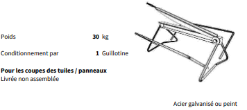 Cisaille guillotine industrielle pour coupes de tuiles/panneaux - 91-000-GUILLO.RTG_0
