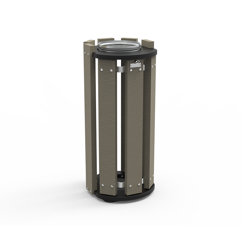 Corbeille FORESTIER - Porte-sac 120 L sans couvercle - STD OR-COR-08-PS - Plastique recyclé - Finitions standards et Pigmentek®_0