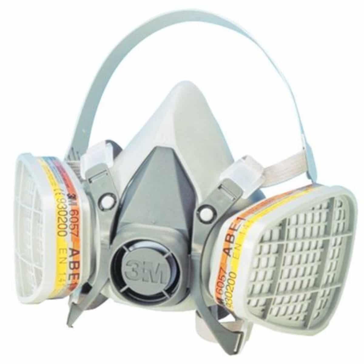 Demi-masque respiratoire réutilisable ultra-doux 3M série 6200 - sans cartouche - protection contre les gaz_0