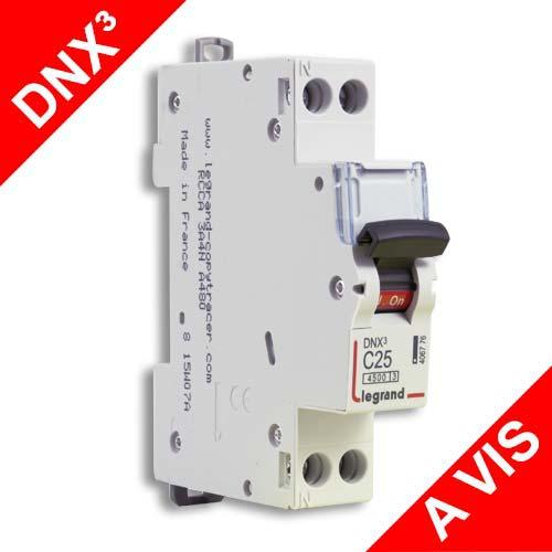 Disjoncteur 2A 4.5kA courbe C phase neutre Legrand DNX3 à vi..