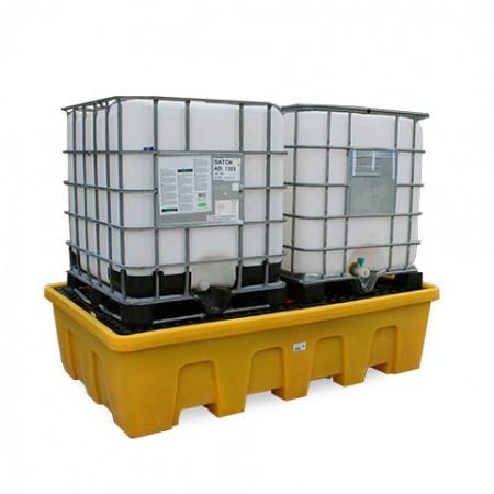 Bac de rétention plastique 1165l empilable - 2 IBC_0