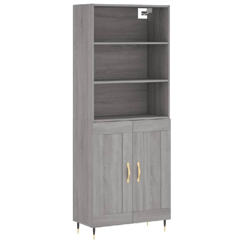 Helloshop26 - Buffet bahut commode armoire meuble de rangement organisateur cuisine salle de séjour salon haut sonoma 69,5 x 34 x 02_0035601 - 300021_0