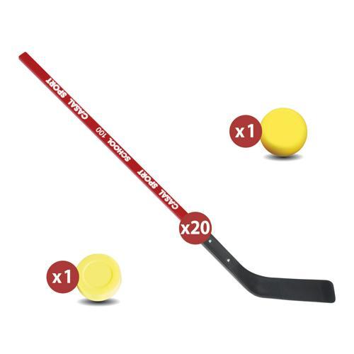 Balles de hockey alveolees mousse speciale - lot de 6