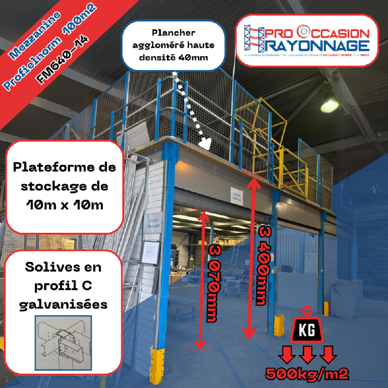 Mezzanine industrielle Profilnorm 100m²_0