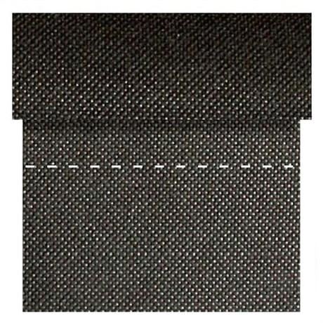 NAPPE SPUNBOND NON-TISSÉ TÊTE À TÊTE PRÉ-DÉCOUPÉE 120CM 0.4X48 M PP NOIR (VENDU PAR 6)