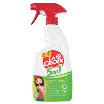 Nettoyant désinfectant La Croix 5 en 1 avec javel, fraicheur eucalyptus, 500 ml_0