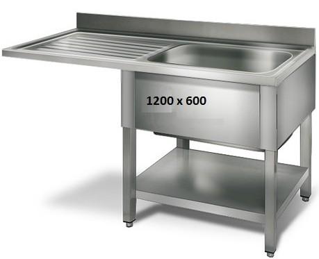 Plonge avec passage lave-vaisselle 1m20_0