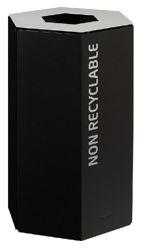 Poubelle tri sélectif intérieur - 50L - Acier poudré anti-UV - Fabrication française_0