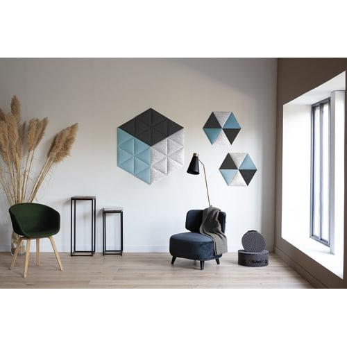Paperflow panneau acoustique easysound en polyester bleu - dimensions : l1120 x h485 x p20 cm_0