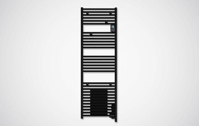 Radiateur sèche-serviettes connecté Doris avec soufflerie 1750W Noir - Atlantic - 851243_0