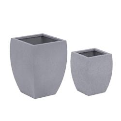 Royal Catering - Royal Catering RC_FPOT_11 Lot de 3 pots de fleurs en acier Corten coniques/arrondis 27 x 27 x 38 cm/31 x 31 x 45 cm - 4062859194398_0
