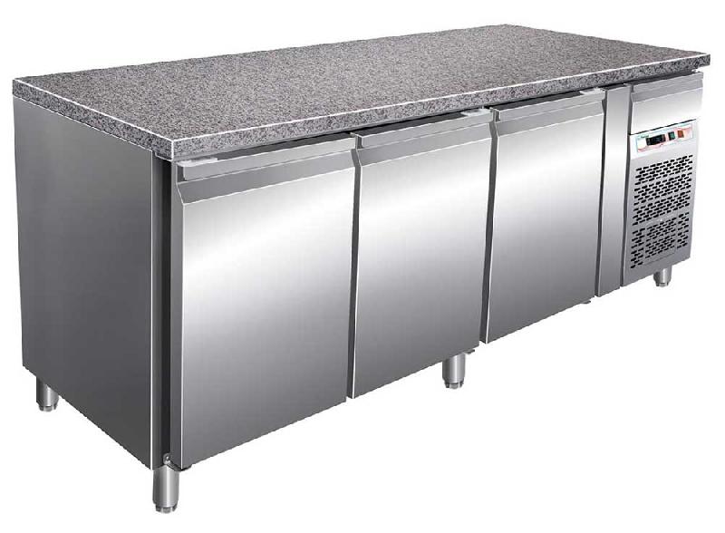 Tour pâtissier réfrigéré 3 portes 400x600 + 1 tiroir dessus granit 613l - TP3G_0