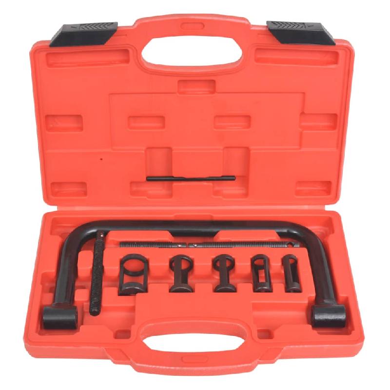 Vidaxl kit de 10 outils de compresseur de ressort à valve 210015_0