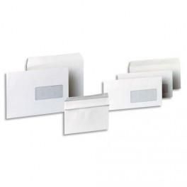 5 ETOILES BOÎTE DE 500 ENVELOPPES BLANCHES AUTOCOLLANTES 80G FORMAT 110X220 DL FENÊTRE 45