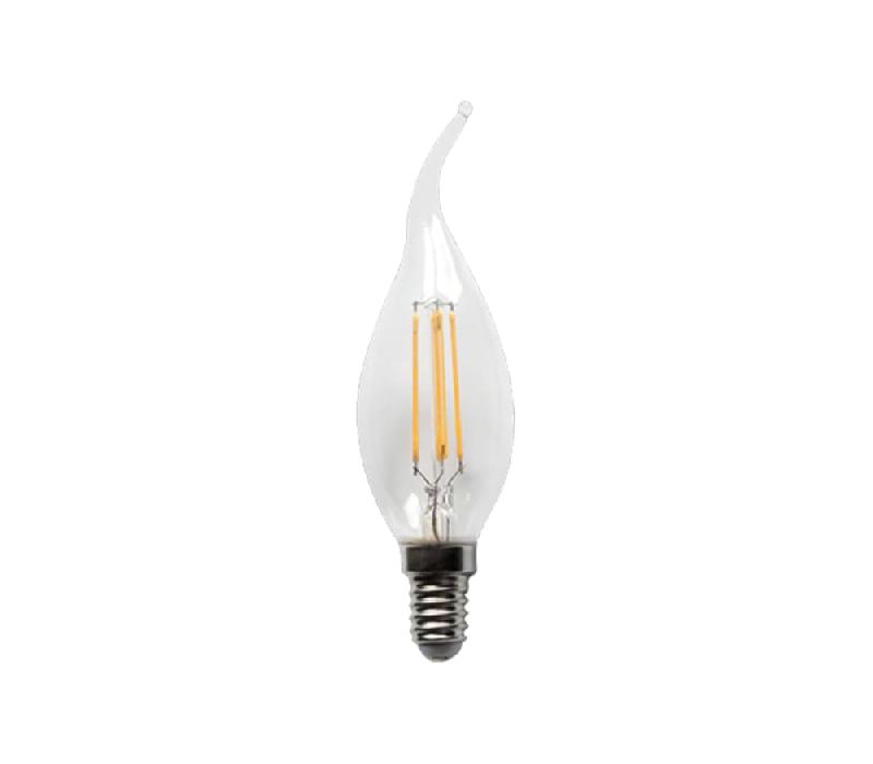 Ampoule flamme à filament LED C35T 4 W - 2 700 K - Culot E14 - 480 lumens - Angle 360° - Durée de vie 30 000 heures_0