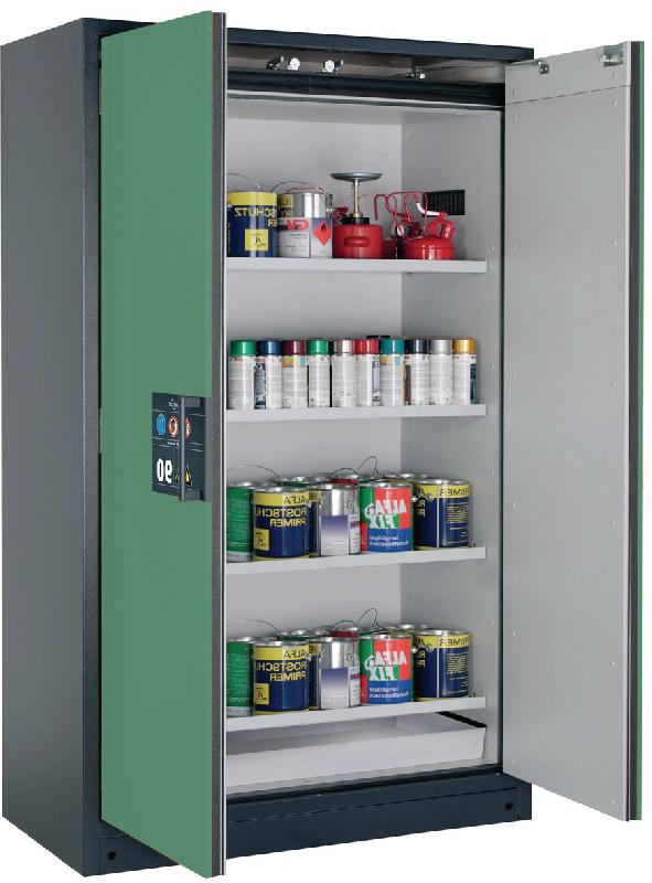 ARMOIRE SÉCURITÉ Q-CLASSIC-90 Q90.195.120 GRIS/VERT - MANUTAN COLLECTIVITÉS