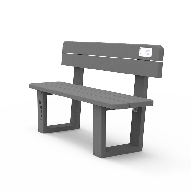 Banc public adulte Ubicuity© - L.1500 mm - UB-BC-03 - finition gris argenté - kit de fixation inclus_0