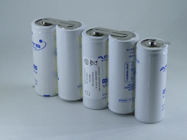 BATTERIE NICD 5X  F  HT 5S1P  ST1 6V 7AH FAST_0