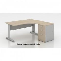 Bureau compact 90° tono avec caisson – mobel linea_0