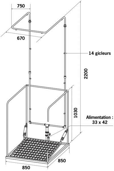 CABINE DE DÉCONTAMINATION