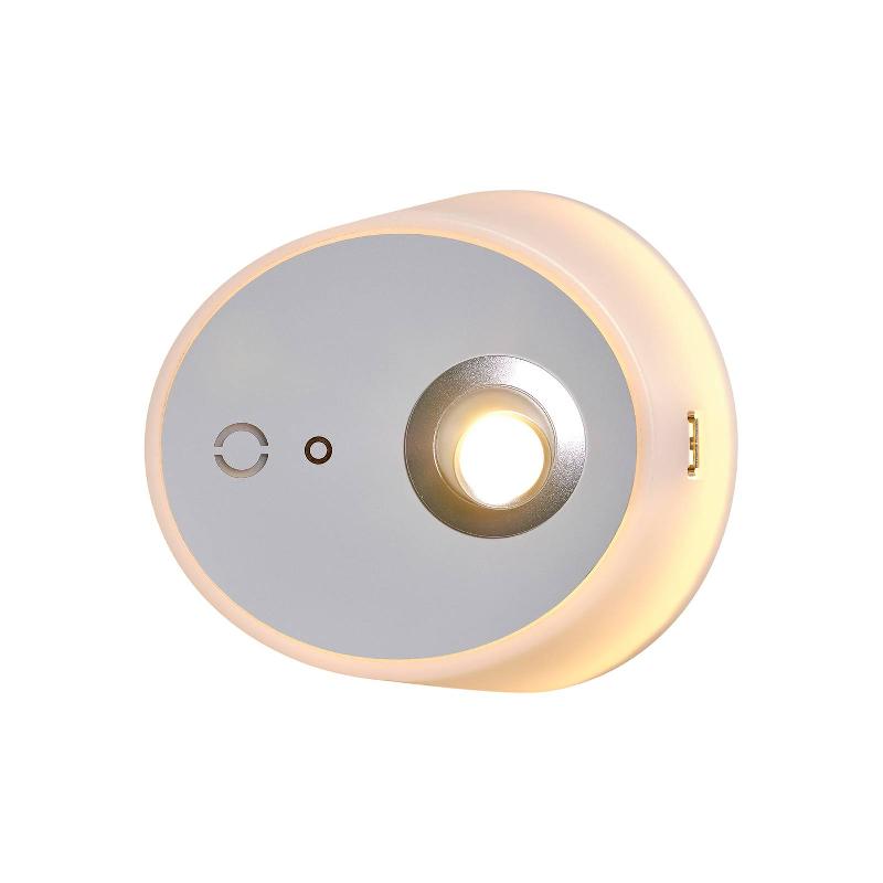 CARPYEN APPLIQUE LED ZOOM, SPOT, PORT USB, GRISE