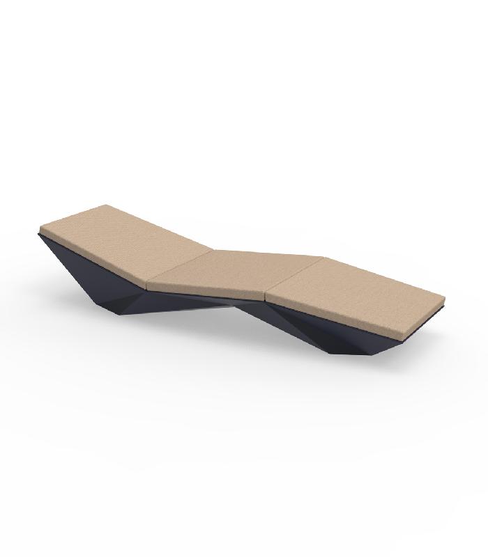 Chaise longue transat design FAZ - bleu_0