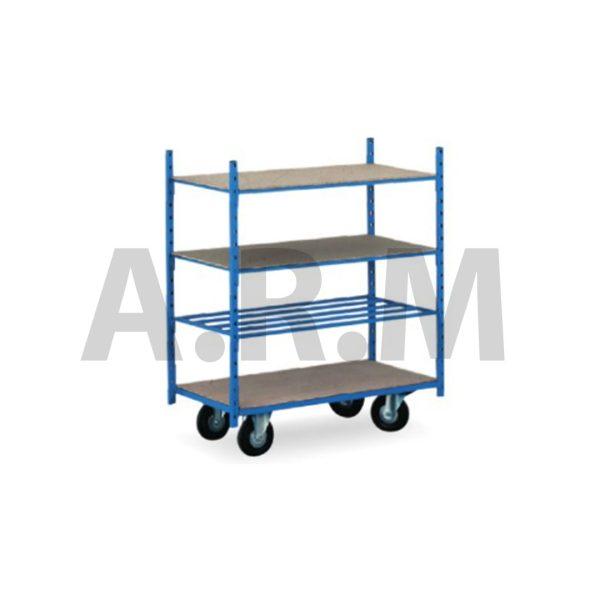 Chariot à 4 niveaux pour le  déplacement de petits cartons ou objets_0