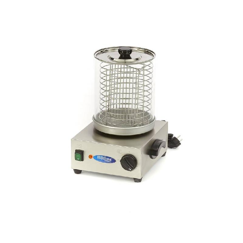 Chauffe-saucisses professionnel Maxima 09300580 - Ø20 x H24 cm - Acier inoxydable avec thermostat réglable_0