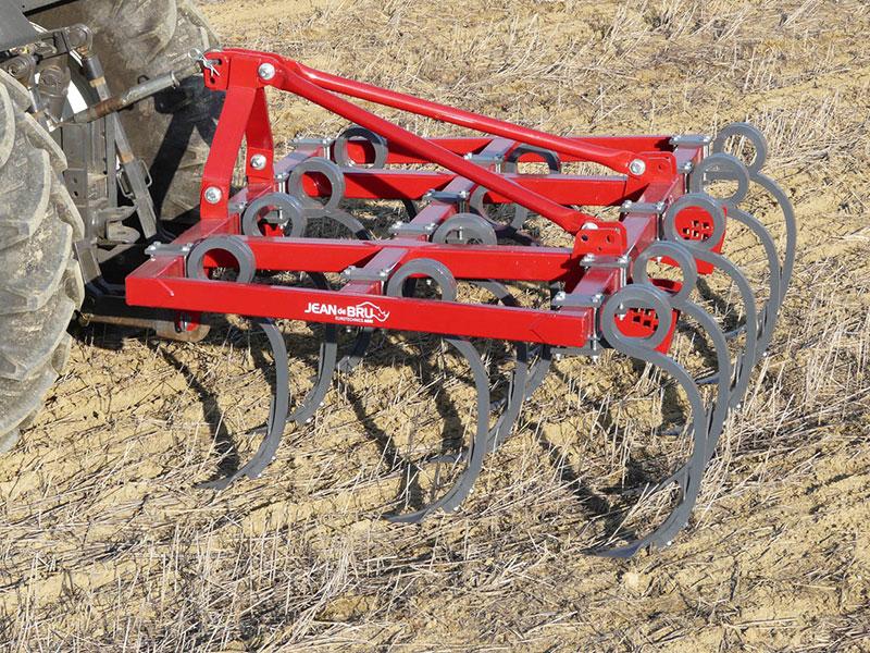 Cultivateur agricole Cultitiller - Goizin - 3 rangées de dents double spire pour déchaumage et reprise de labour_0