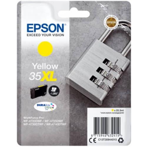 Epson cartouche jet d'encre jaune Durabrite Ultra XL 'Cadenas' 35 (T3594) - C13T35944010 - pour WorkForce Pro_0
