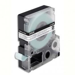 EPSON CASSETTE POUR LW-300/400/900P - LC4TWN9 BLANC SUR TRANSPARENT 12/9 C53S625408