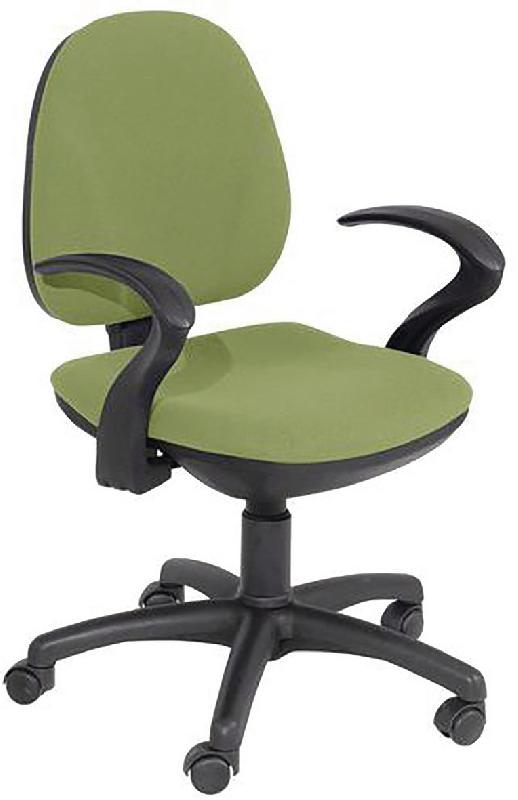 FAUTEUIL DE BUREAU AURORE CONTACT PERMANENT ACCOUDOIRS FIXES COLORIS PISTACHE - MANUTAN COLLECTIVITÉS