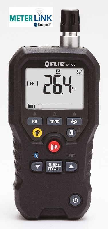 HYGROMÈTRE SANS CONTACT AVEC SONDE DÉPORTABLE, THERMOMÈTRE IR ET BLUETOOTH METERLINK - FLIMR77