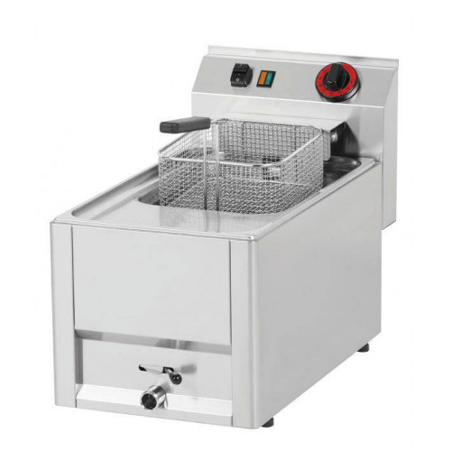 FRITEUSE PROFESSIONNELLE ÉLECTRIQUE TRIPHASÉE AVEC VIDANGE - 9 L SÉRIE 600