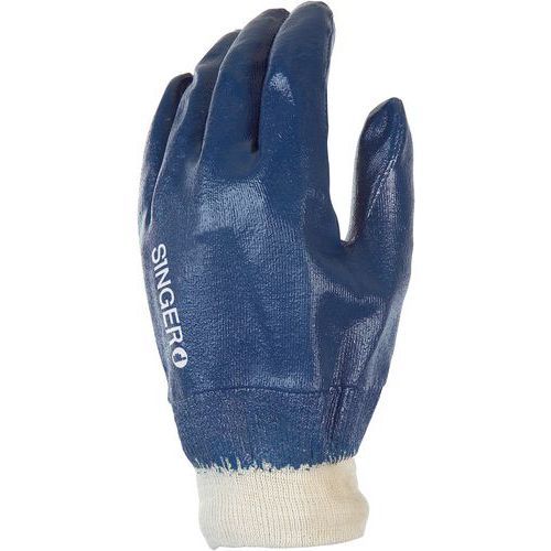 GANTS DE MANUTENTION AÉRÉ NITRILE À ENDUCTION LÉGÈRE DE TAILLE 9 - SINGER SAFETY