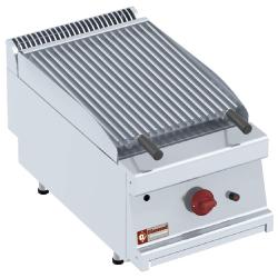 Grill pierre de lave gaz - 1/2 module - Grille de cuisson en Z - Surface 400x490 mm - Modèle plx47-mf_0