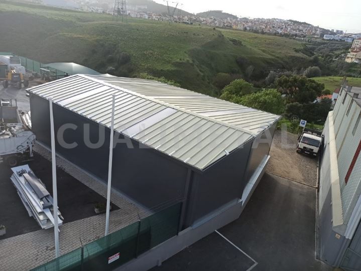 Hangar gamme EcoRapid recyclage - démontable, amovible - structure modulaire Cualimetal_0