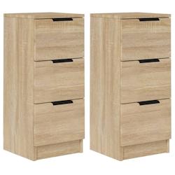 Helloshop26 - Buffet bahut commode armoire meuble de rangement organisateur cuisine salle de séjour salons lot de 2 sonoma 30 x 30 x 02_0036802 - 300_0