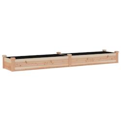 Helloshop26 - Jardinière bac lit surélevé plantes fleurs terrasse jardin de jardin doublure 240 x 45 x 25 cm bois massif sapin 02_0039843 - 3000218_0