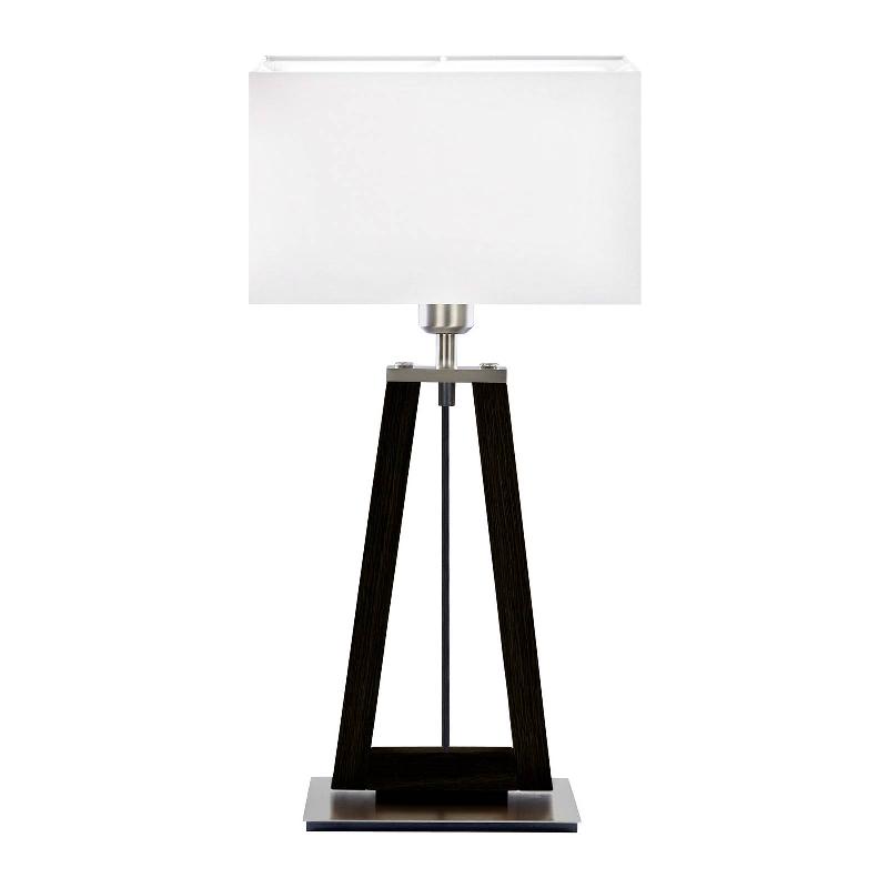 HERZBLUT BI BOB LAMPE À POSER, CHÊNE CENDRÉ CHARBON/BLANC