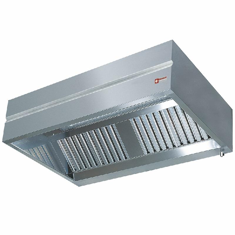 Hotte professionnelle murale 4 filtre inox laby kubo line profondeur 1100 mm longueur 2600 - KUP2611_0