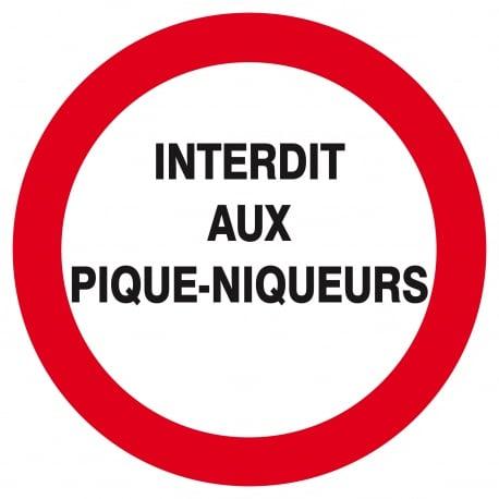 Interdit aux pique-niqueurs d.180mm TALIAPLAST | 627231_0