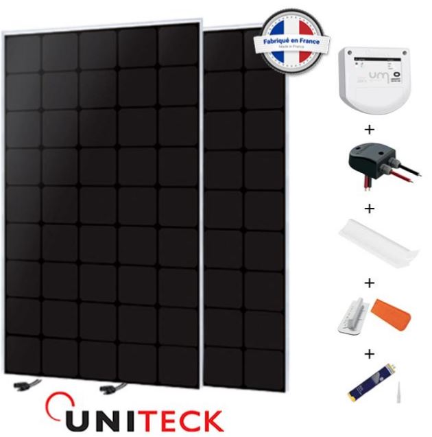 Kit panneau solaire 12V camping-car 220W Uniteck - Technologie Back-Contact pour haut rendement_0