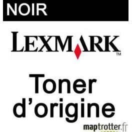 LEXMARK - 80C2HK0 - 802HK - TONER NOIR - PRODUIT D'ORIGINE - 4 000 PAGES