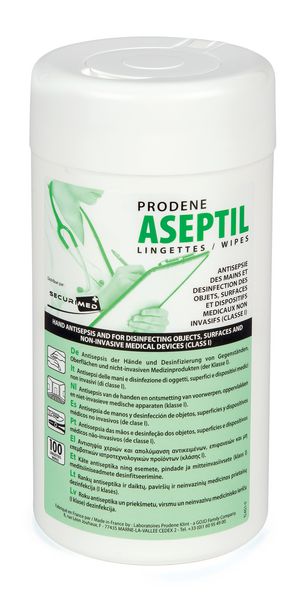 LINGETTES DÉSINFECTANTES PRODENE ASEPTIL